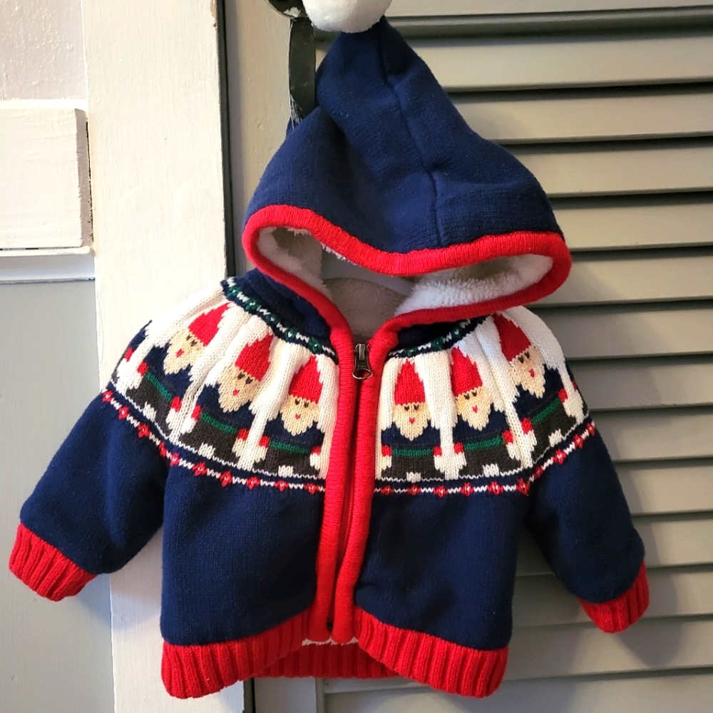 Hanna Anderson Embroidered Sweater Jacket